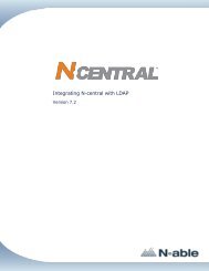 Integration of N-central with LDAP - N-able Technologies