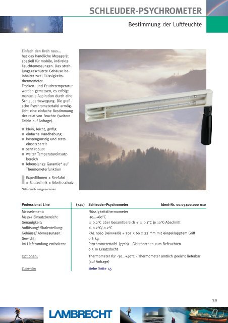 SCHLEUDER-PSYCHROMETER - metes technology GmbH