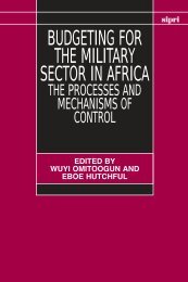 Budgeting for the Military Sector in Africa - Publications - SIPRI