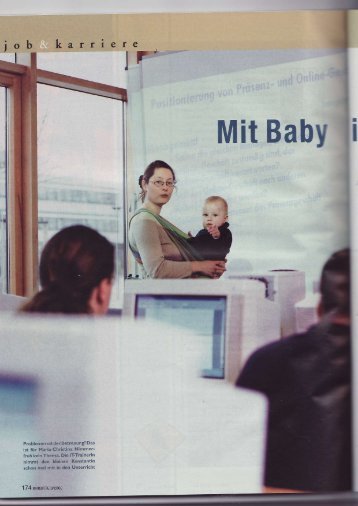 Mit Baby in den Job â na und? - Gudrun Sonnenberg