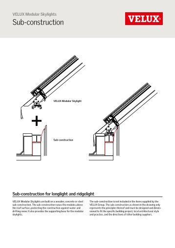 Sub-construction - VELUX Modular Skylights