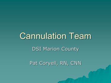 Master Cannulator Program - The Renal Network