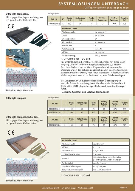 systemlÃƒÂ¶sungen unterdach - Harrer GmbH