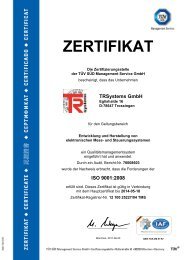 ZERTIFIKAT - TR-Electronic GmbH