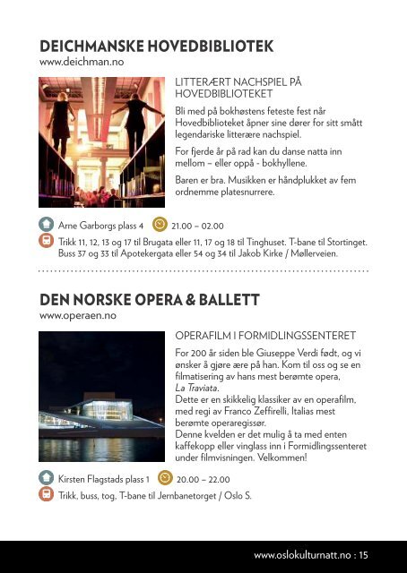 Program 2013 (PDF) - Oslo kulturnatt - Domene