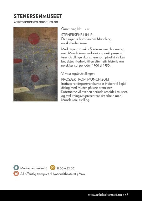 Program 2013 (PDF) - Oslo kulturnatt - Domene