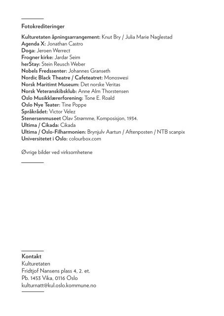 Program 2013 (PDF) - Oslo kulturnatt - Domene