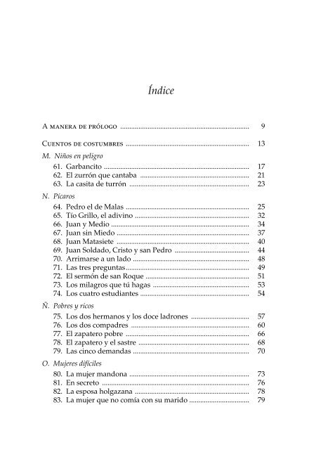 Cuentos de costumbres y de animales - Anaya Infantil y Juvenil