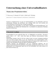 Projektunterricht zum Thema Mischindikator - Hochschule Darmstadt