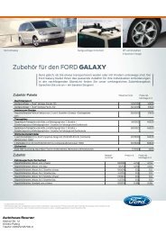 Zubehör für den FORD GALAXY - Ford Reuner