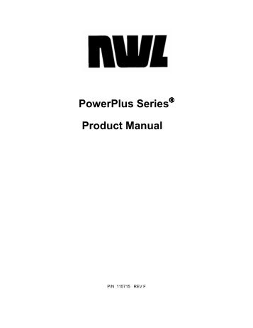 PowerPlus Series Product Manual