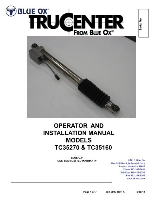 TC35270 - Blue Ox