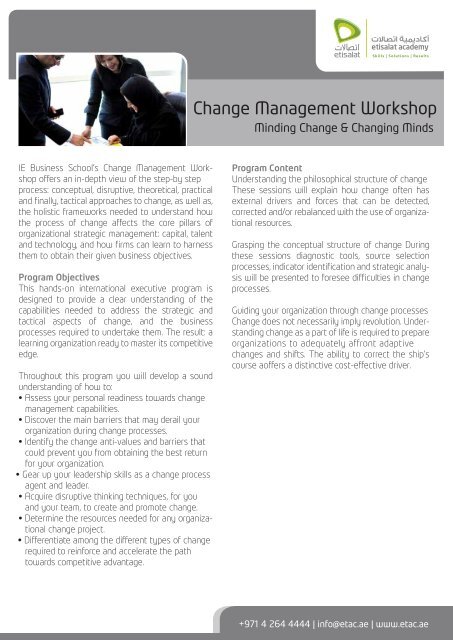 Change Management v1.3 - Etisalat Academy