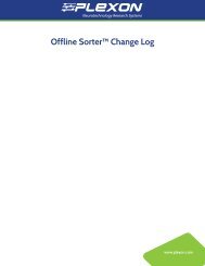 Offline Sorterâ¢ Change Log - Plexon Inc
