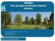 UEHHA The Europe of private historic houses - Dvorci.hr