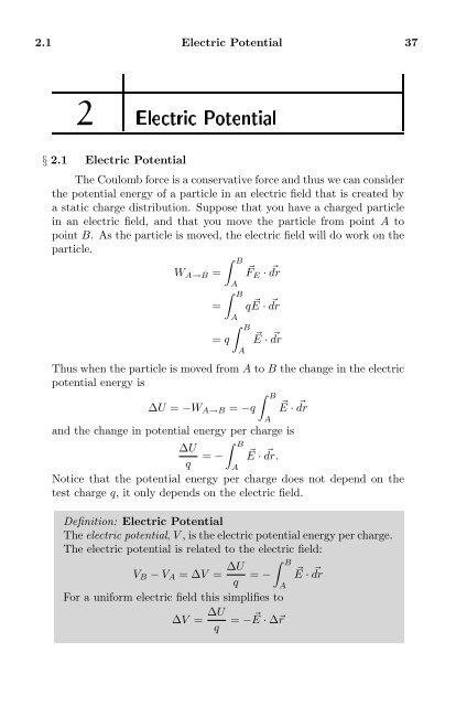 Introductory Physics Volume Two