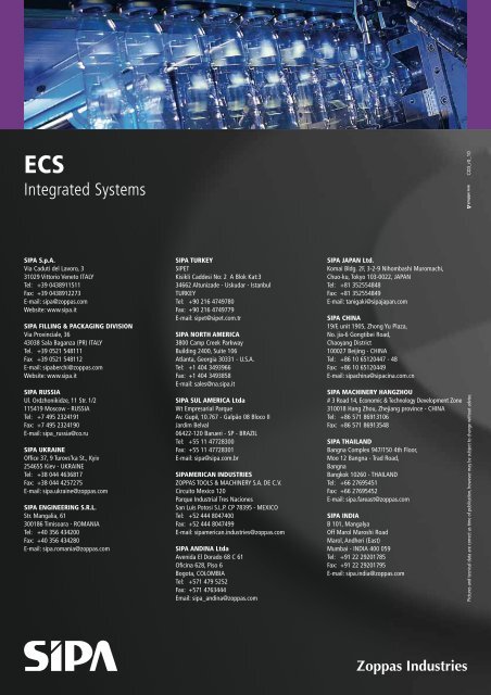 Integrated Systems - Sipa