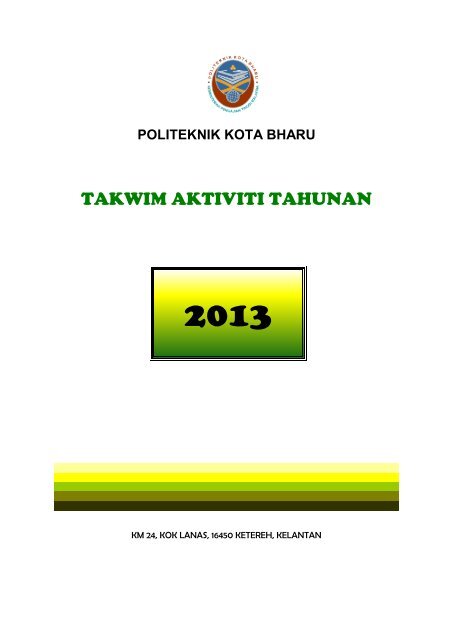 Takwim Aktiviti Tahunan Politeknik Kota Bharu