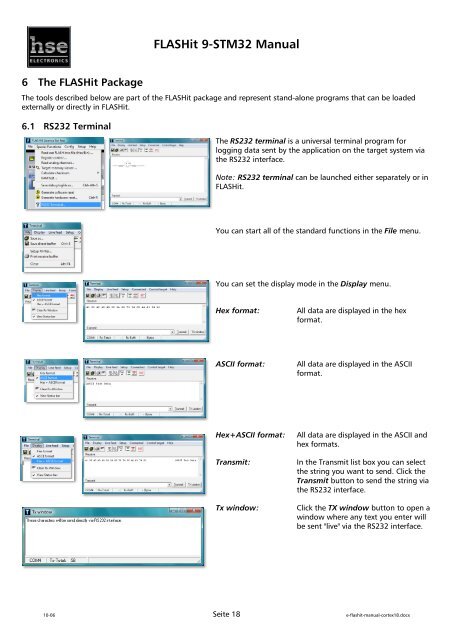 FLASHit 9-STM32 Manual - hse-electronics GmbH