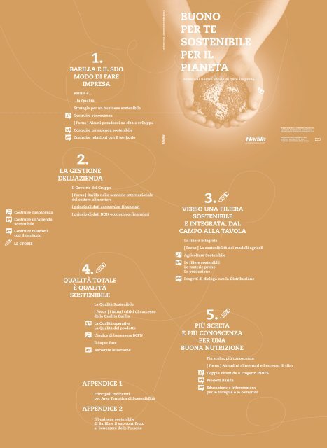 Poster Obiettivi di SostenibilitÃ  â versione grande - Barilla