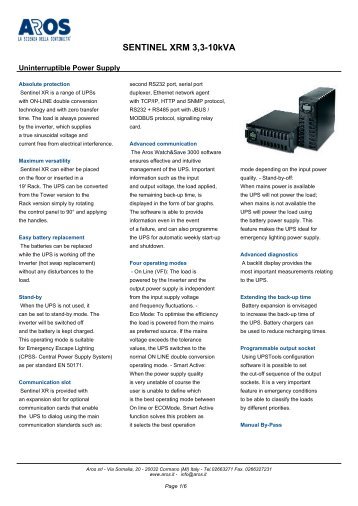 SENTINEL XRM 3,3-10kVA