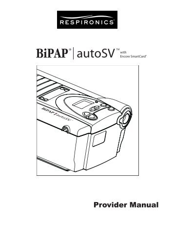 Respironics BIPAP Auto SV - Impact Biomedical Corp.