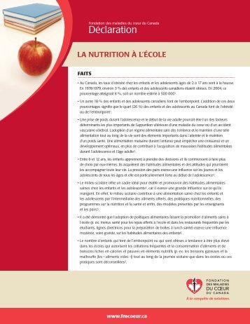 obtenir la version pdf - Fondation des maladies du coeur du Canada