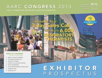 Exhibitor Prospectus - AARC.org