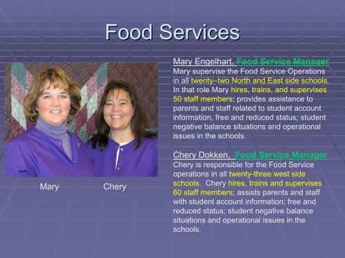 Food Services - Malcolm Shabazz City High School, Madison WI