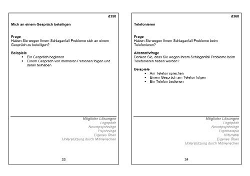 ICF-basierte Patientenschulung Manual