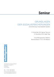 Seminar - Arbeitgeberverband Basel