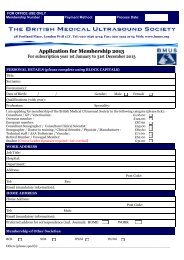 Download Application Form - PDF - British Medical Ultrasound Society