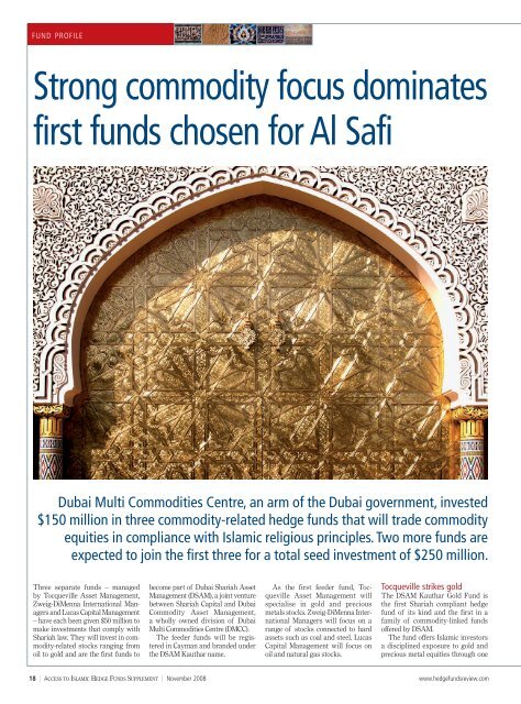 Access to Islamic Hedge Funds - Incisive Media