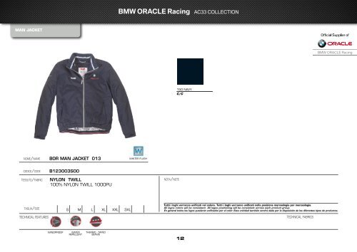 BMW ORACLE Racing - WNE Yachting