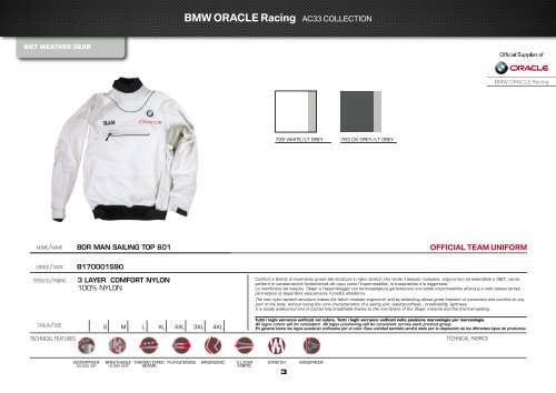 BMW ORACLE Racing - WNE Yachting