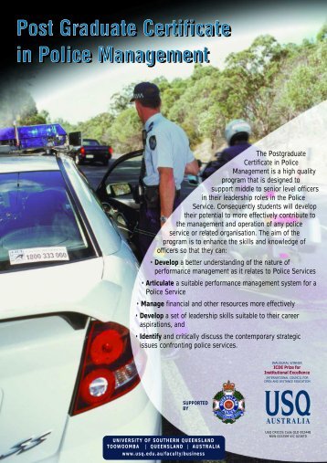 Post Graduate Certificate in Police Management - University of ...