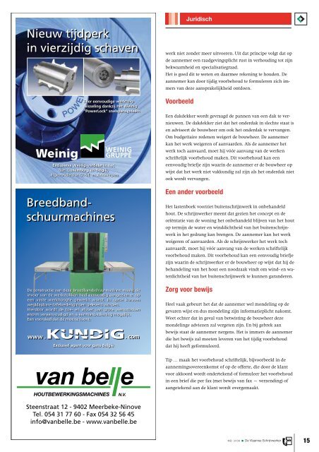 Vlaamse Schrijnwerker_mei_2008.pdf - Magazines Construction