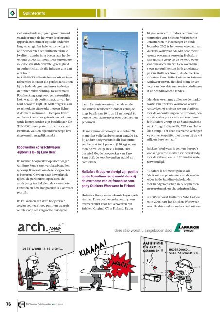 Vlaamse Schrijnwerker_mei_2008.pdf - Magazines Construction