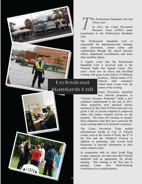 2012 Annual Report - the City of Tukwila
