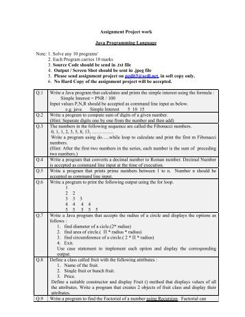 REVISED ASSIGNMENT - SCDL