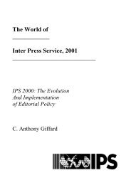 The World of - IPS Inter Press Service