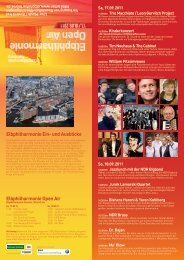 Programmflyer zum Download - Stiftung Elbphilharmonie Hamburg