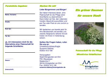 Flyer - Stadt KÃ¶nigslutter am Elm