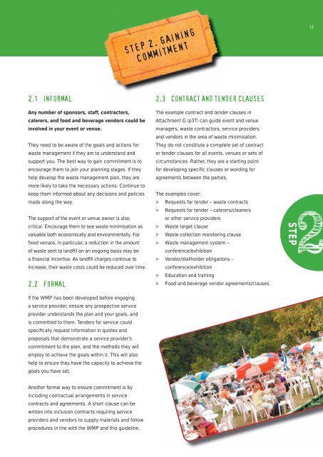 Zero Waste SA guidelines for managing waste at events and venues