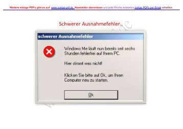 Schwerer Ausnahmefehler.. - Lustige-pdf.de