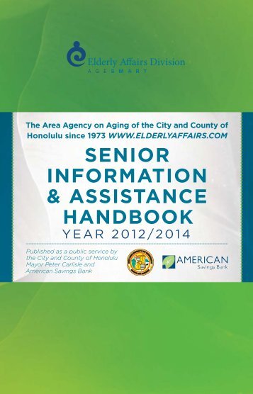 senior information & assistance handbook - City & County of Honolulu