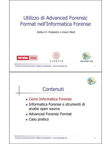 Utilizzo di Advanced Forensic Format nell'Informatica Forense ...