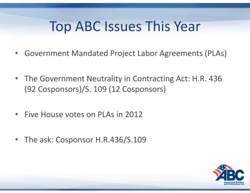 ABC's of Lobbying - Associated Builders and Contractors