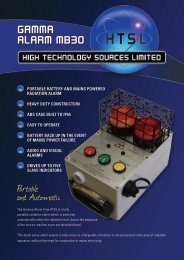 GAMMA ALARM MB30 Portable and Automatic