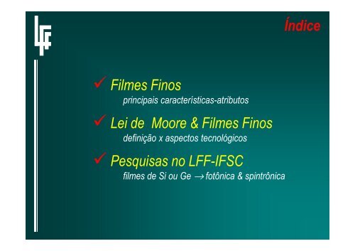 filmes finos: fundamentos e aplicaÃ§Ãµes - IFSC - USP